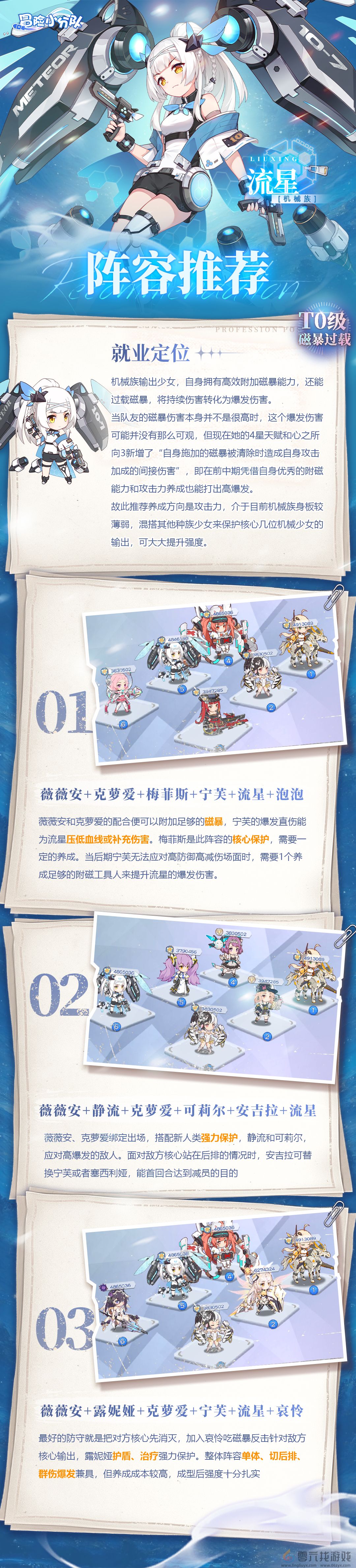 《冒险小分队》流星阵容搭配推荐(图2) 《冒险小分队》流星阵容搭配推荐(图2)